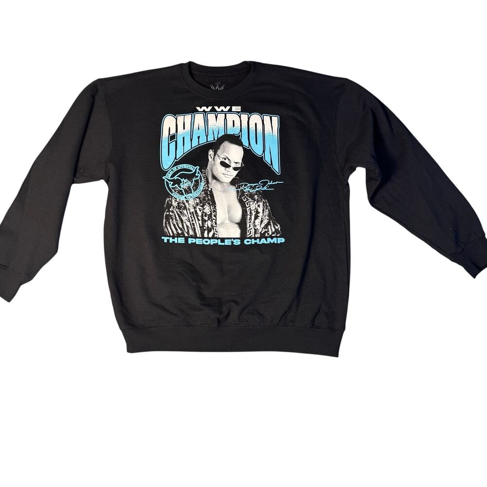 The Rock Decorated Champion Team Bring‎ It WWE Crewneck L Large